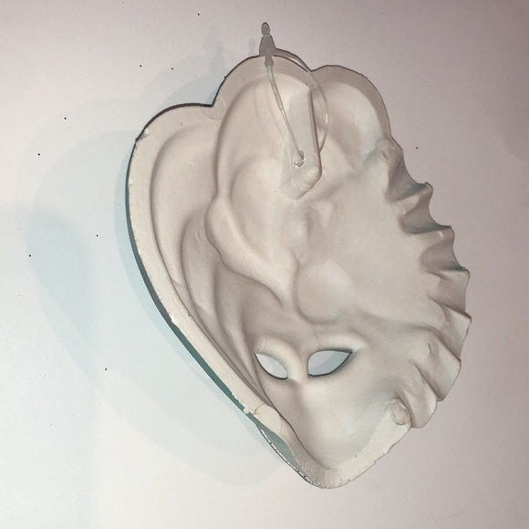 Hand Crafted Painted Venice Italy Venetian Carnival Mask Small Wall Hang Decor - Picture 10 of 10